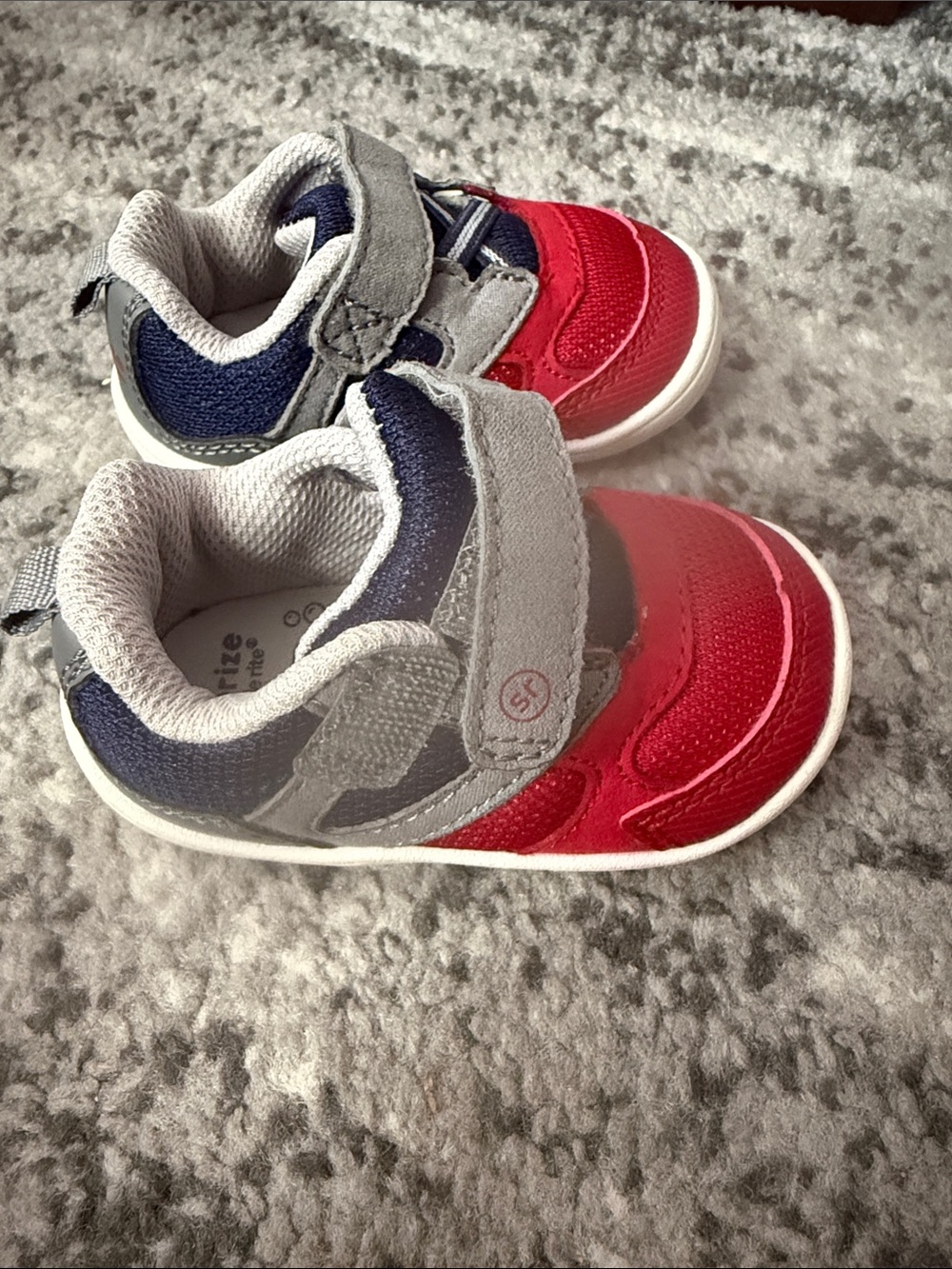 Kids Red and Gray Active Sneakers